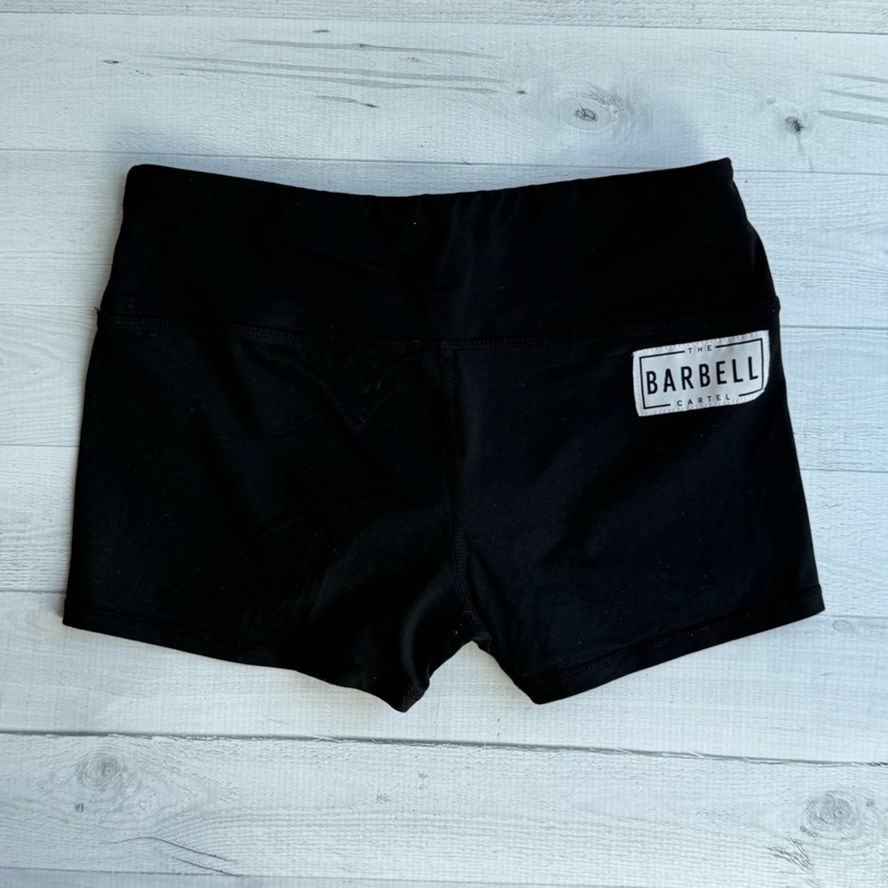 The Barbell Cartel Black Comp Short 2.5” Size S